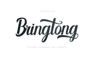 Bringtong Script Handwritten Font for Makers