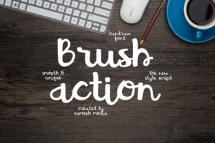 Brush Action: A Script Handwritten Font for Elegant Editorial Design