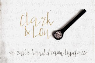 Clark Lou: A Rustic Feminine Script Handwritten Font