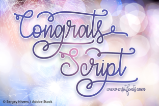 Congrats Script Font for Elegant Branding Projects