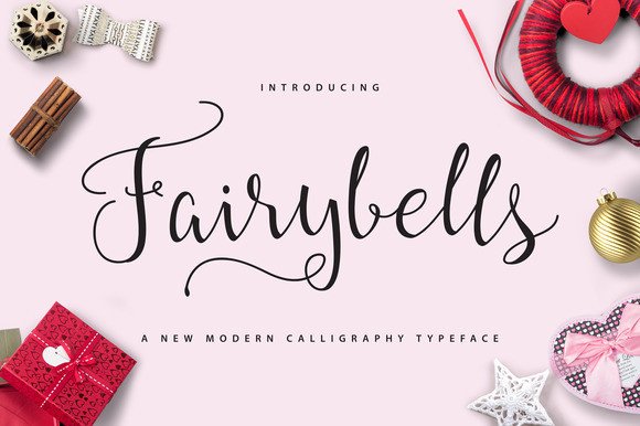 Fairybells: A Modern Calligraphy Typeface for Handmade Brands