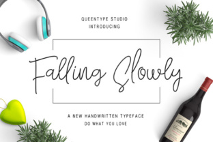 Falling Slowly Typeface: A Natural Script Handwritten Font for Editorial Design