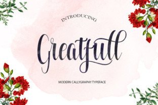 Greatfull Font for Handmade Brand Identity