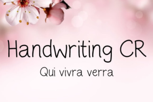 Handwriting CR: A Script Handwritten Font for Thoughtful Editorial Design