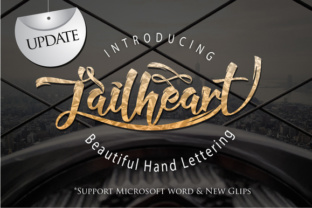 Jailheart: A Script Handwritten Typeface for Editorial Warmth