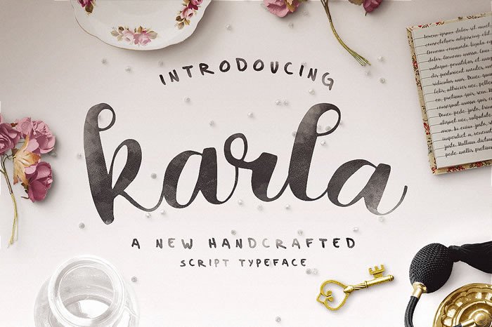 Karla Script Font for Feminine & Handcrafted Branding