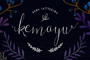 Kemayu Script Handwritten Font for Makers