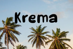 Krema Script Handwritten Font for Makers