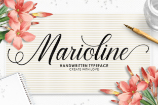 Marioline Script Font for Elegant Handmade Designs