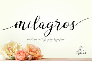 Milagros Script: A Handwritten Font for Elegant Editorial Moments
