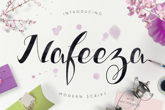 Nafeeza Typeface: A Modern Script Font for Real Branding Work