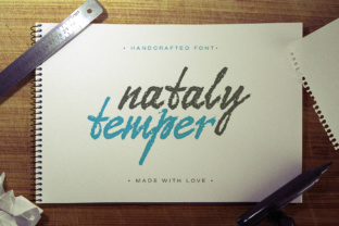 Nataly Temper: A Script Handwritten Font with Natural Dirty Texture