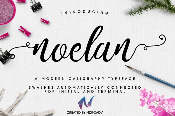 Noelan: A Clean Modern Script Handwritten Font for Branding