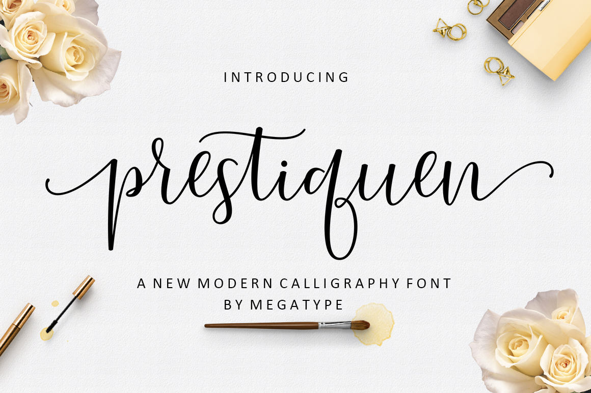Prestiquen Script: A Modern Calligraphy Font for Elegant Branding