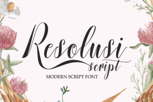 Resolusi Script: A Sweet Calligraphy Font for Modern Branding