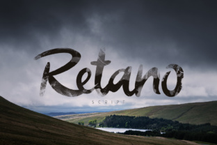 Retano Script: A Playful Water-Painted Font for Scroll-Stopping Brand Content
