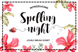Spelling Night Font for Romantic, Handwritten Branding