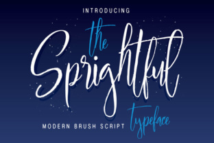 Sprightful Typeface: A Hand-Painted Script Font for Creative Brands