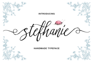 Stefhanie Typeface: A Natural Handwritten Script for Thoughtful Design