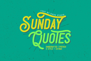Sunday Quotes: Friendly Handwritten Fonts for Digital Design