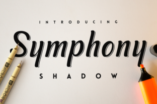 Symphony Shadow: A Refined Script Handwritten Font for Modern Design