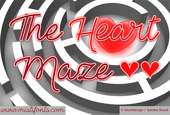 The Heart Maze: An Elegant Script Handwritten Font for Thoughtful Design